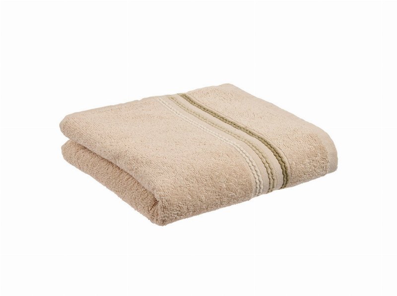 Toalha Mãos Barra Actuel Bege 360 g 50X90 Hsh26
