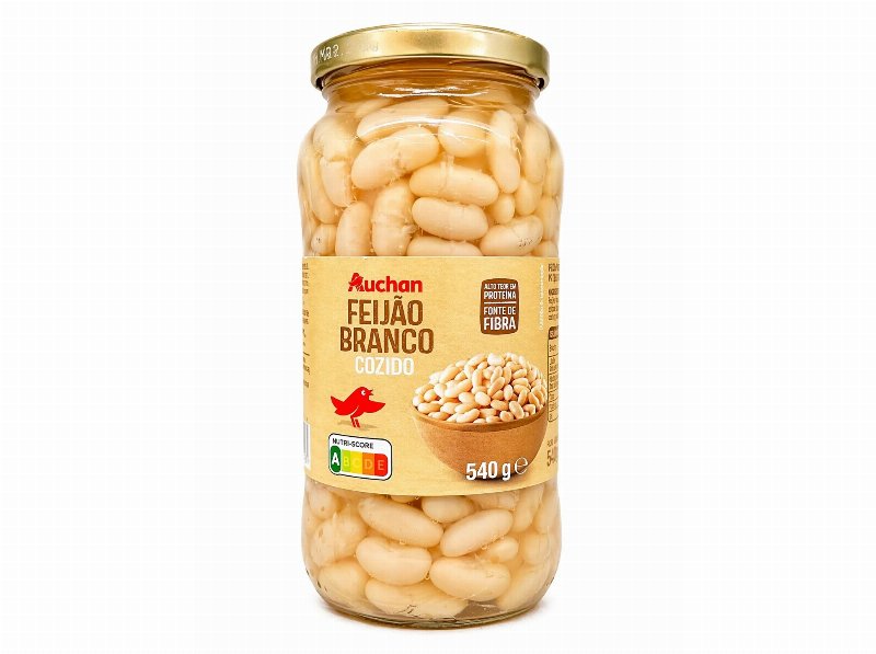 Feijão Branco Auchan Frasco 540(400)G