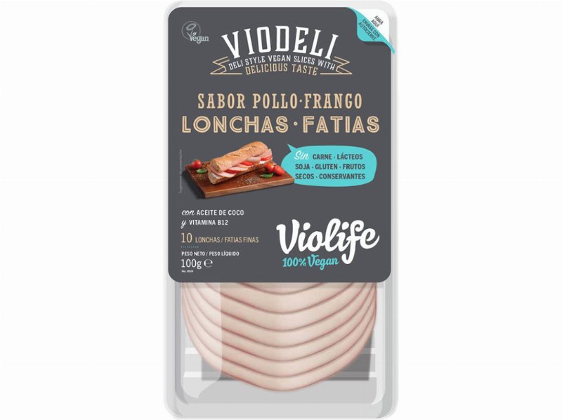 Preparado Vegan Violife Fatiado Sabor A Frango 100 g
