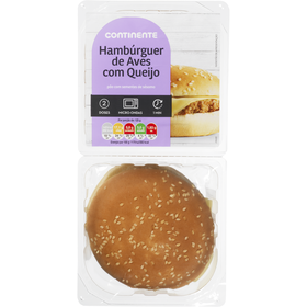 Hambúrguer De Aves Com Queijo Continente 250 gr (2 Un)