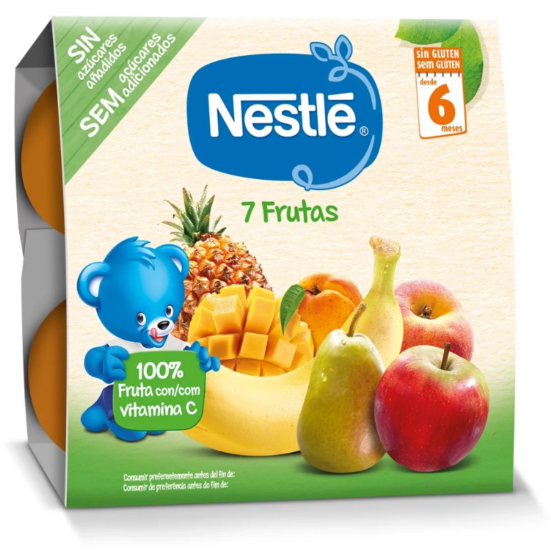 Puré De Fruta Nestlé 7 Frutos 4X100 g