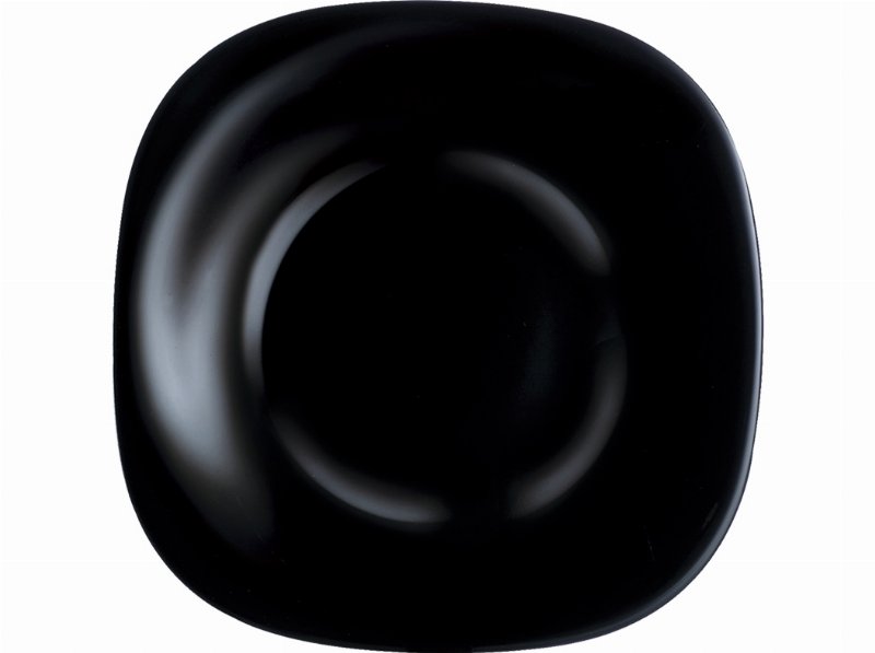 Prato De Sobremesa Carine Luminarc Preto Vidro Ø19Cm