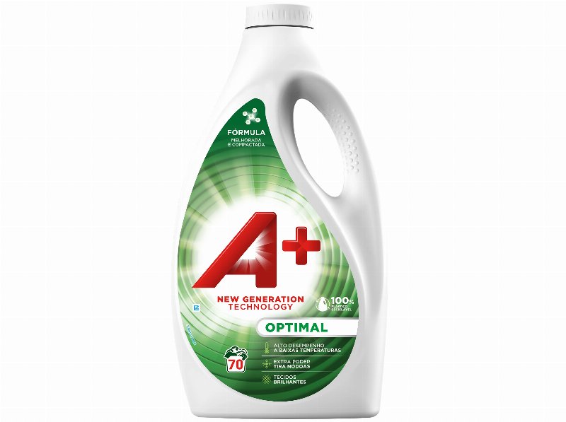 Detergente Roupa Máquina Líquido A+ Optimal 70Doses