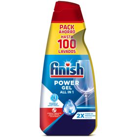 Detergente Máquina Loiça Power Gel All In 1 Limão Finish