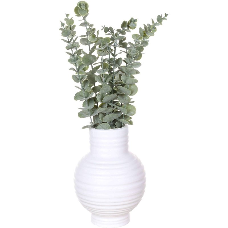 Planta Artificial Eucalipto Com Jarra 10X42Cm Kasa
