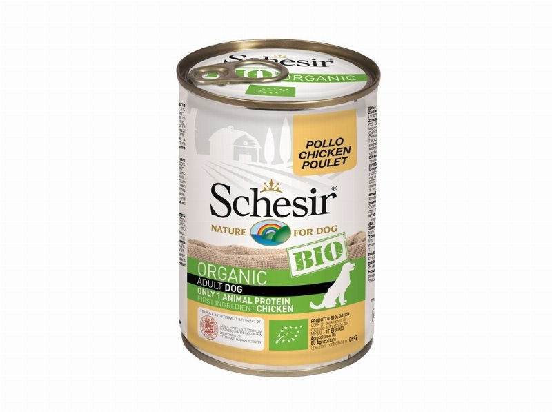 Comida Húmida Cão Schesir Bio Lata Frango 400 g