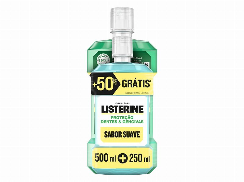 Elixir Listerine Dentes&Gegivas Suave 500+250 ml