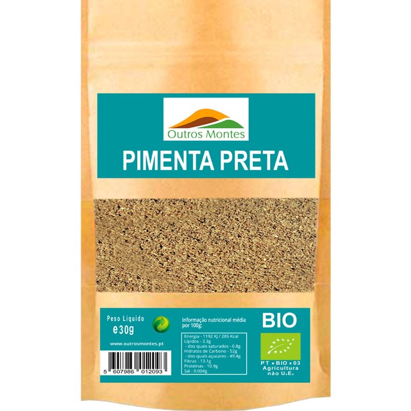 Pimenta Preta Moída Bio 30 g
