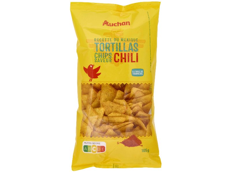 Tortilhas Auchan Base Milho Chili Com Óleo Girassol 185 g