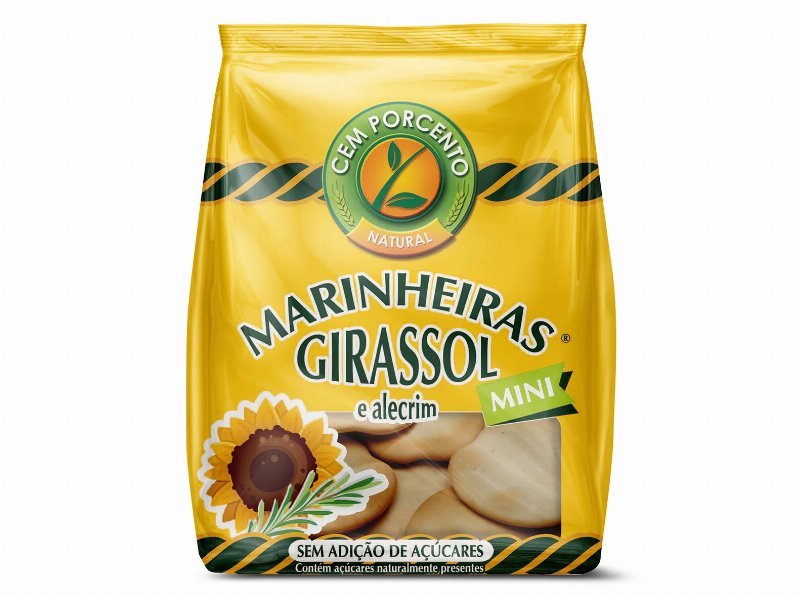 Bolachas Cem Porcento Mini Marinheiras Girassol 50 g
