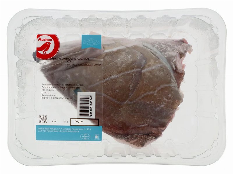 Cabeça Garoupa Auchan Kg