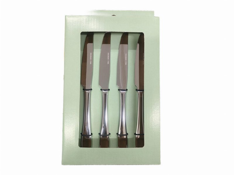Conjunto De 4 Facas Para Carne Actuel Aço Inox