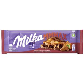Tablete De Chocolate Com Amêndoa E Caramelo Milka 300 gr