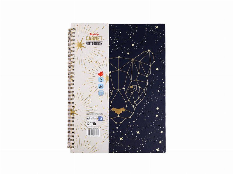 Bloco Notas A4 Auchan 80F Mystic Travel