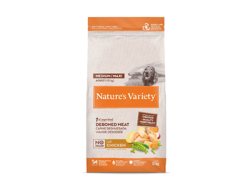 Ração Para Cão Nature's Variety No Grain Frango 10+2 kg