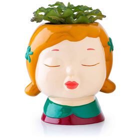 Planta Artificial Mulher Com Batom Kasa