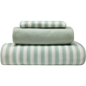 Conjunto De Lençóis Polares 270X160 Cm Verde Riscas Kasa