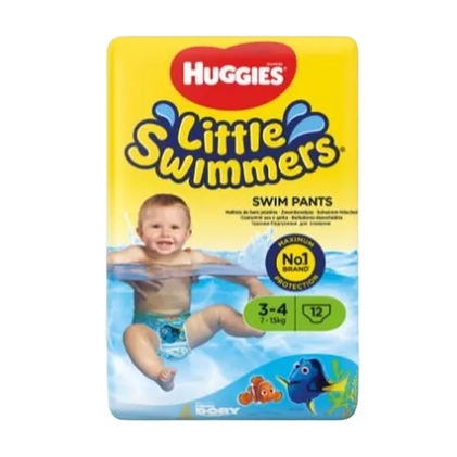 Fraldas Little Swimmers T3/T4 7-15 kg Huggies 12Un