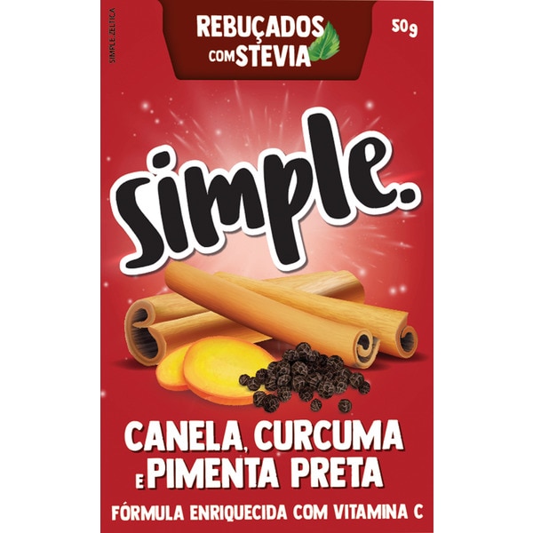Rebuçados Com Stevia De Canela, Curcuma E Pimenta Preta 50 g