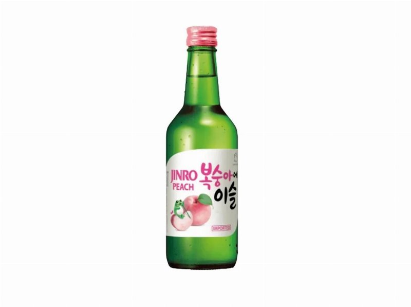 Bebida Soju Jinro Pêssego 13% Vol 350 ml