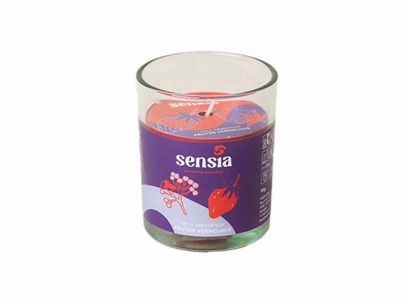 Vela Perfumada Sensia Frutos Vermelhos 90 g