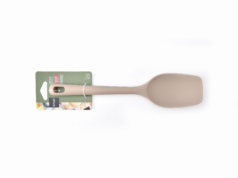 Colher Espátula Actuel Silicone Bege 27Cm