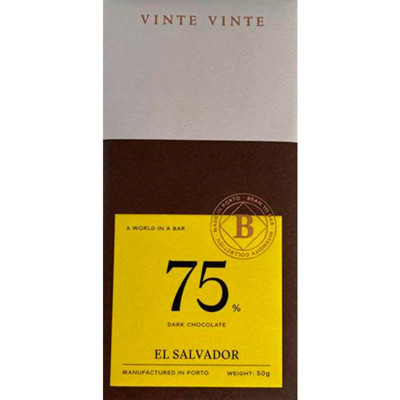 Chocolate Negro 75% Cacau El Salvador 50 g