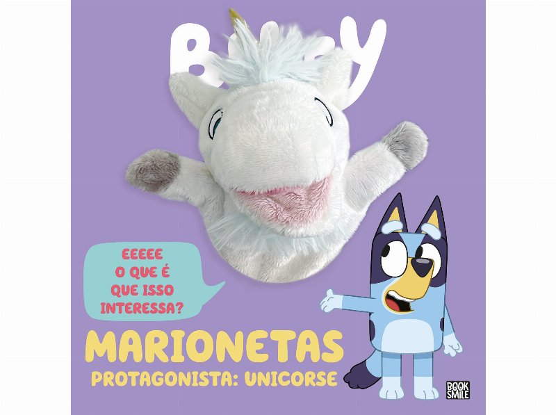 Livro Bluey - Marionetas Protagonista Unicorse