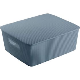 Caixa Arrumação Com Tampa Azul 4 l Kasa