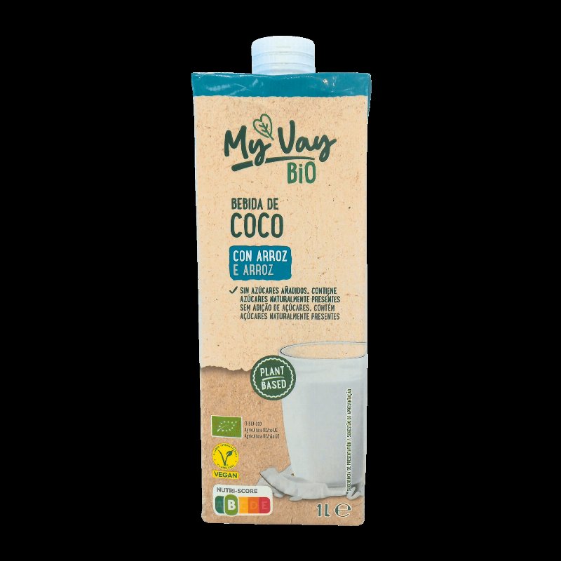 Bebida De Coco E Arroz Biológica Sem Adição De Açúcares