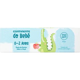Pasta De Dentes Bebé 0 A 2 Anos Maçã Continente Do Bebé 75 ml
