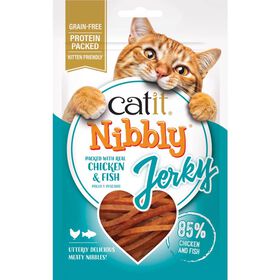 Snack Para Gato Frango E Peixe Nibbly Catit 30 gr