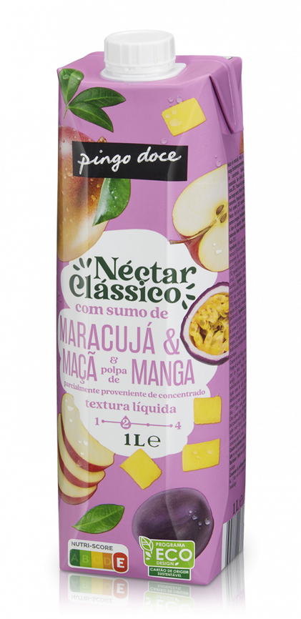 Néctar De Maracujá, Maçã E Manga Pingo Doce 1L