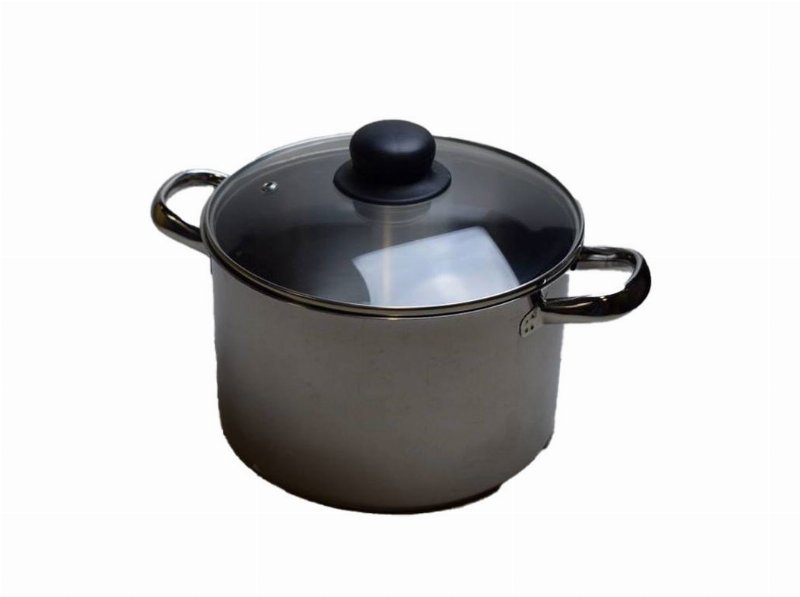 Panela Com Asa E Tampa Evem Inox Em Inox 20Cm