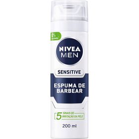 Espuma De Barbear Sensitive Nivea Men 200 ml