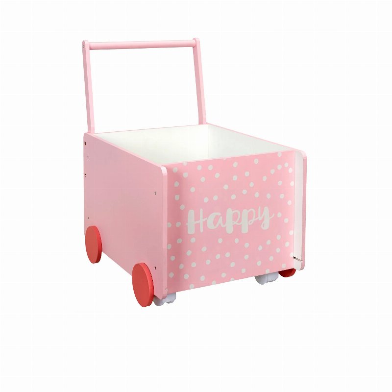 Carrinho De Arrumação Infantil Para Quarto Rosa