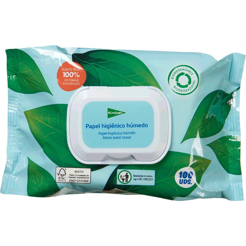 Papel Higiénico Húmido 100 unidades