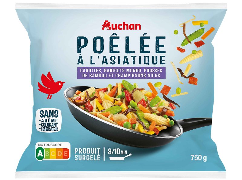 Salteado De Legumes Auchan Asiática 750 g