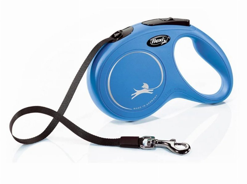 Trela New Classic Fita Flexi Azul S 5 Mt