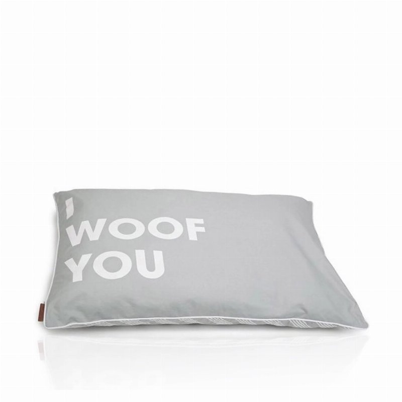 Beeztees Almofada Para Cão Woof You Cinza 100 X 70 Cm