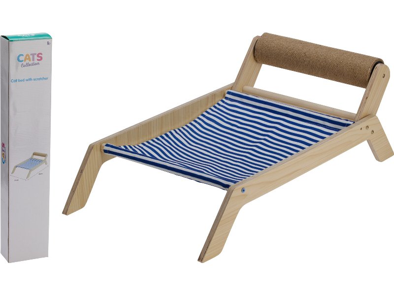 Cama Para Gato Cats Collection Com Arranhador 58X32X19.5Cm