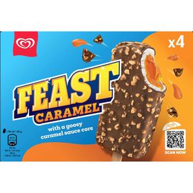 Gelado Feast Caramelo Olá 360 ml (4 Un)