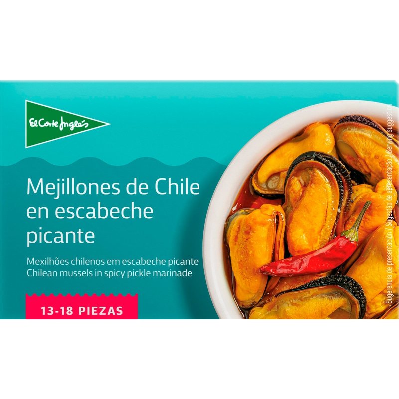 Mexilhões Chilenos Em Escabehe Picante 13/18 Peças 69 g