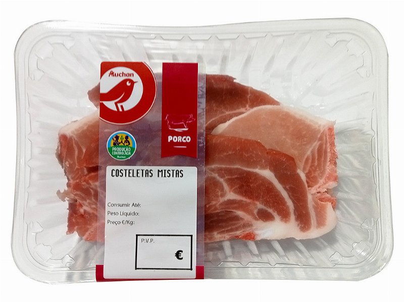 Costeletas Mistas Porco Auchan Cultivamos O Bom Kg
