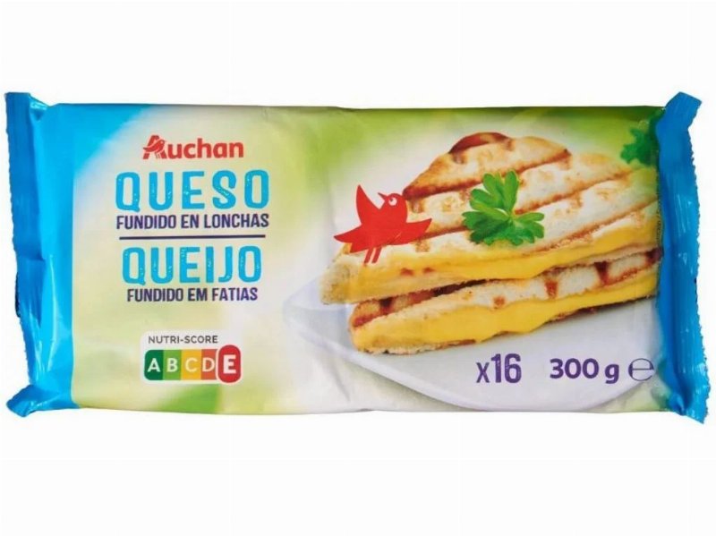 Queijo Fundido Auchan Fatias 300 g