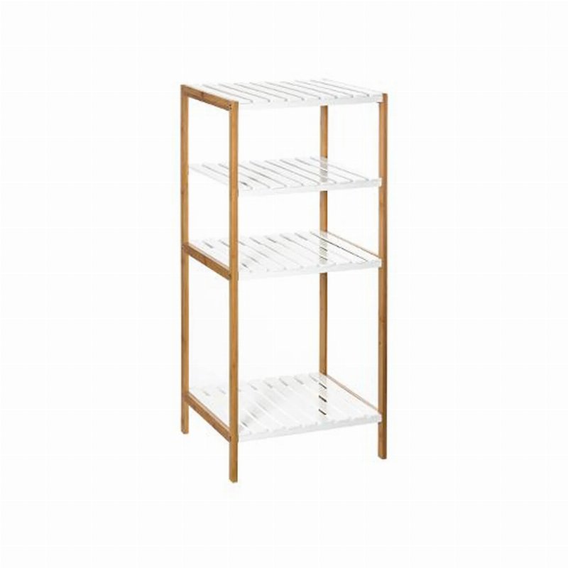 Estante Branca 3 Prateleiras Fixas + 1 Ajustável 35 X 32 X 77 Cm