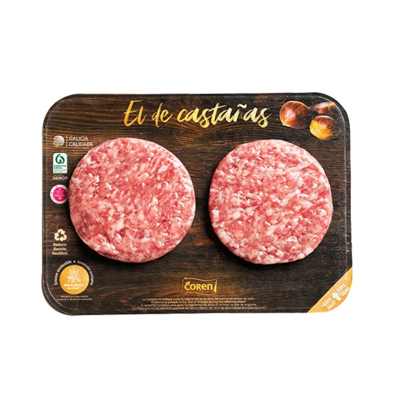 Hamburguer De Porco Alimentado A Castanhas 250 g