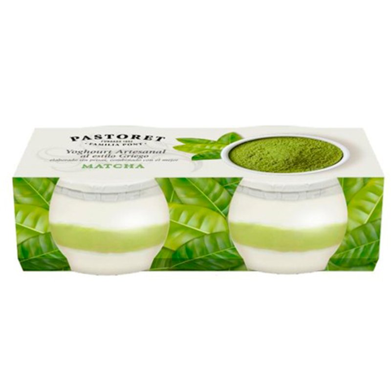 Iogurte Grego Açucarado Matcha Pack 2 Unidades 135 g