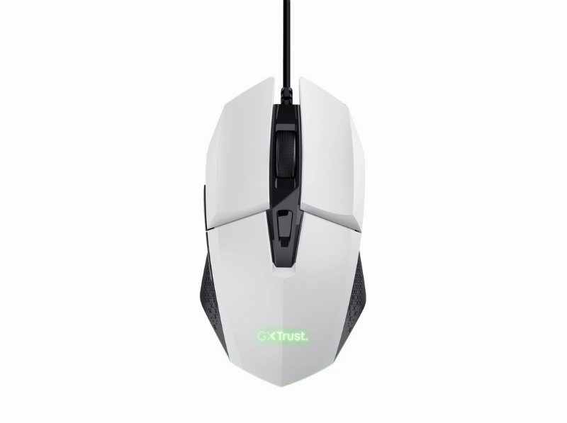 Rato Gaming C/ Fios Trust Gxt109W Branco 6400 Dpi