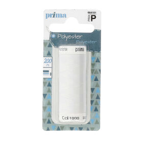 Linha Poliéster 200M Branco Prima